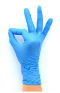 Rękawice nitrylowe bezpudrowe S MASTER S-401