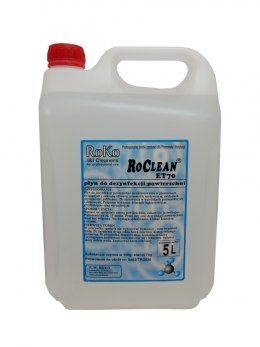 ROCLEAN ET - 70, płynny preparat do szybkiej dezynfekcji powierzchni, gotowy do użycia, bez spłukiwania, 70% alkoholu